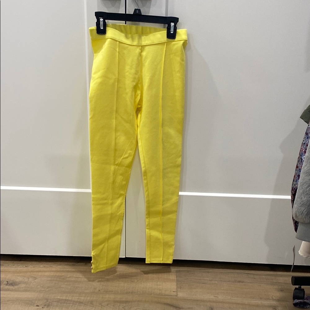 Vibrant Yellow High-Waist Leggings